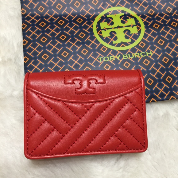 NWT Tory Burch Alexa Foldable Mini Wallet - Picture 2 of 5
